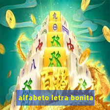 alfabeto letra bonita